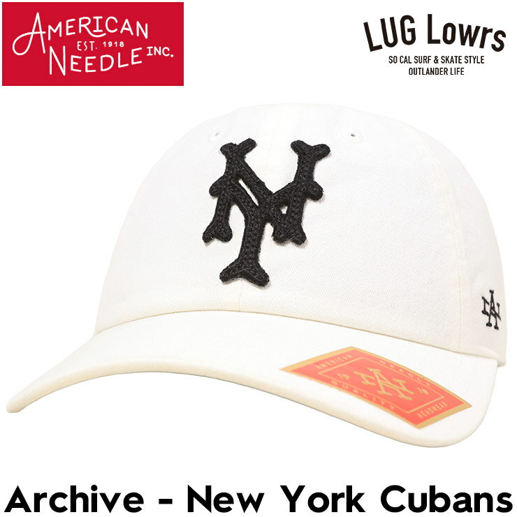 樂天商城 - AMERICAN NEEDLE アメリカンニードル キャップ メンズ レディース ベースボールキャップ ローキャップ 帽子 ニグロリーグ New York Cubans Archive SMU694B-NYC WHITE 日本代理店正規品