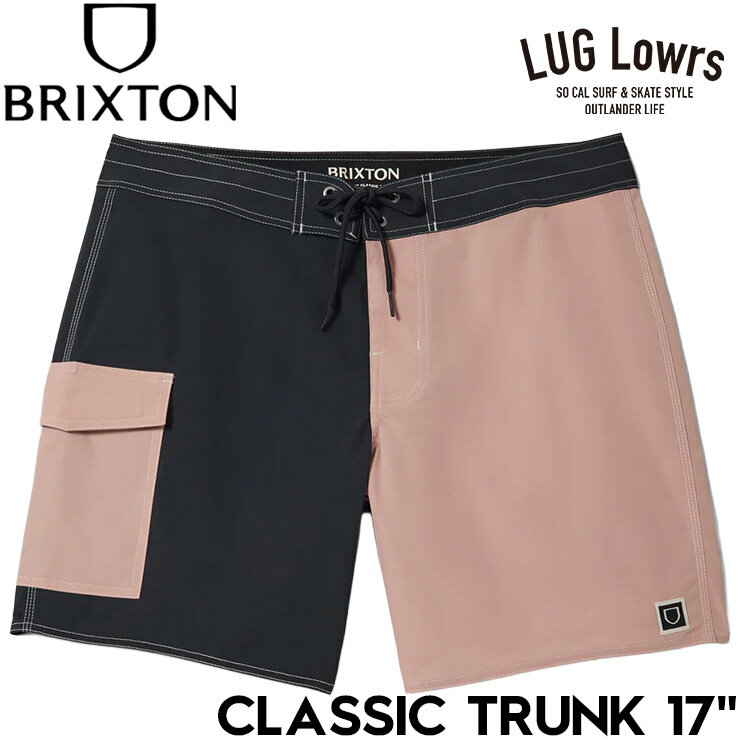 Rakuten - BRIXTON ブリクストン ボードショーツ メンズ サーフパンツ 水着 海パン ショートパンツ 17インチ 速乾 リラックスフィット CLASSIC TRUNK 17 30066 26SU BKSVP 日本代理店正規品