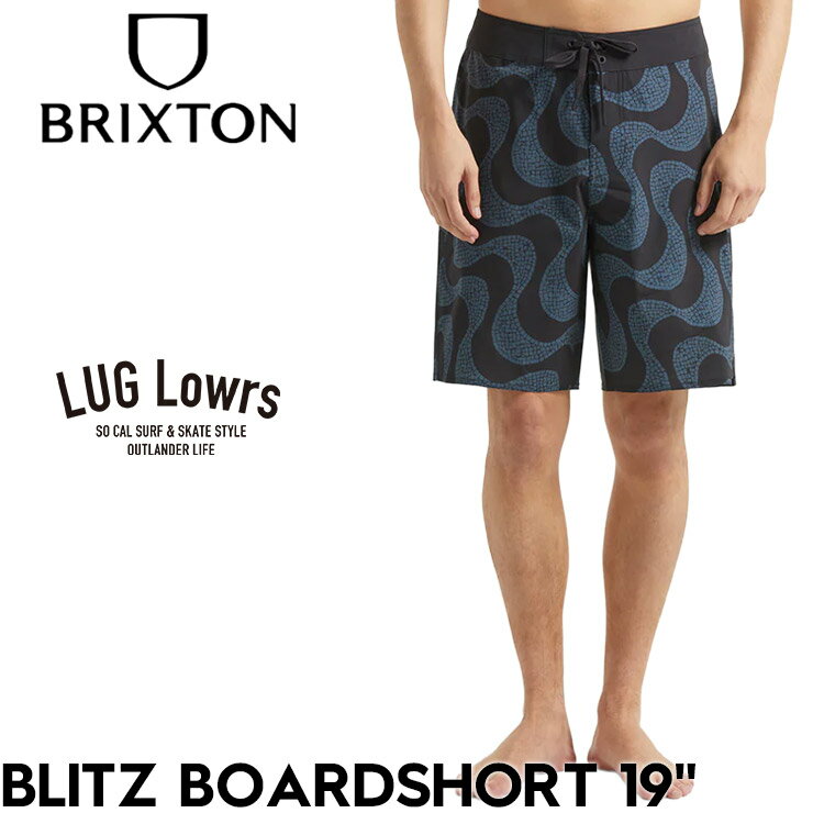 乐天商城 - BRIXTON ブリクストン ボードショーツ メンズ サーフパンツ 水着 海パン ショートパンツ 19インチ ストレッチ 撥水 速乾 リラックスフィット BLITZ BOARDSHORT 19 30067 26SS BFGWT 日本代理店正規品