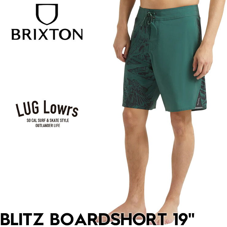 樂天商城 - BRIXTON ブリクストン ボードショーツ メンズ サーフパンツ 水着 海パン ショートパンツ 19インチ ストレッチ 撥水 速乾 リラックスフィット BLITZ BOARDSHORT 19 30067 26SU PRMGN 日本代理店正規品