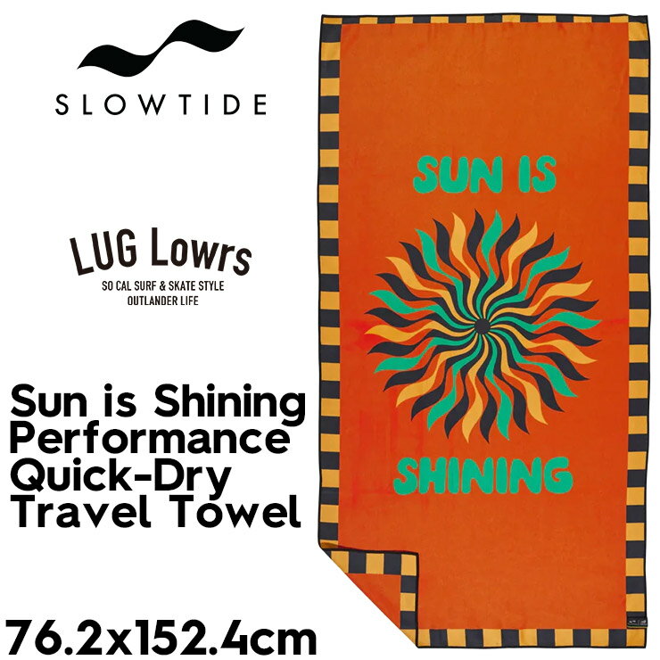 乐天商城 - SLOWTIDE スロータイド トラベルタオル 速乾タオル ビーチタオル 大判タオル バスタオル ボブマーリー コラボ サーフ 海 プール キャンプ アウトドア SUN IS SHINING PERFORMANCE QUICK-DRY TRAVEL TOWEL STQD040 日本代理店正規品