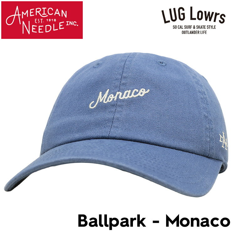 乐天商城 - AMERICAN NEEDLE アメリカンニードル キャップ メンズ レディース 帽子 ベースボールキャップ ストラップバック Ballpark Monaco モナコ ネイビー SMU674A-MONA 日本代理店正規品