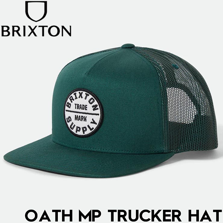 樂天商城 - BRIXTON ブリクストン OATH MP TRUCKER HAT - NIGHT SAGE/NIGHT SAGE メッシュキャップ 帽子 11627 25HO 日本代理店正規品