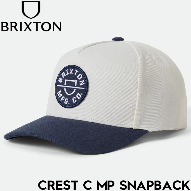 樂天商城 - BRIXTON ブリクストン CREST C MP SNAPBACK - MOOD INDIGO/OFF WHITE スナップバックキャップ 帽子 11001 25HO 日本代理店正規品