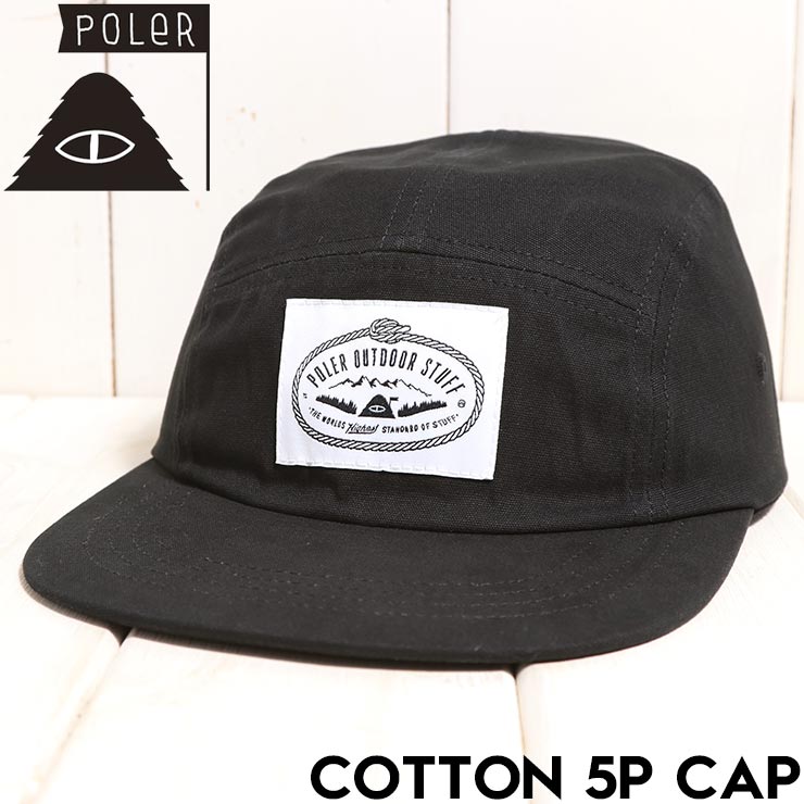 Rakuten - POLeR ポーラー COTTON 5P CAP 帽子 ストラップキャップ 253MCV0087 BLK 日本代理店正規品