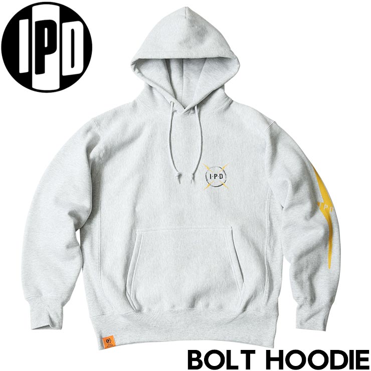 乐天商城 - IPD アイピーディー BOLT HOODIE プルオーバーパーカー フーディ IPDSWBL-1013 ASH 日本代理店正規品