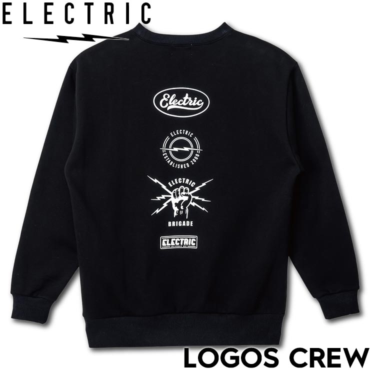 ELECTRICのスウェットトレーナー 「 LOGOS CREWW 」 E25FU12 シンプルながら存在感のあるロゴデザインを特徴とした万能クルースウェット。 スノーボード、スノーシーンだけでなく、タウンユースやアウトドアにも溶け込む一枚...
