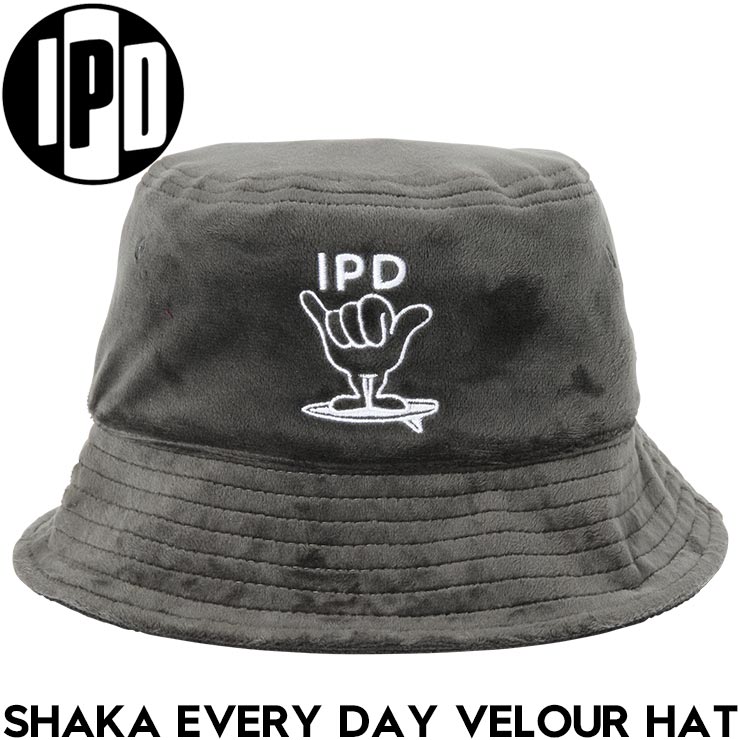 Rakuten - IPD アイピーディー SHAKA EVERY DAY VELOUR HAT バケットハット 帽子 IPDHTSH-1025 CGRY 日本代理店正規品