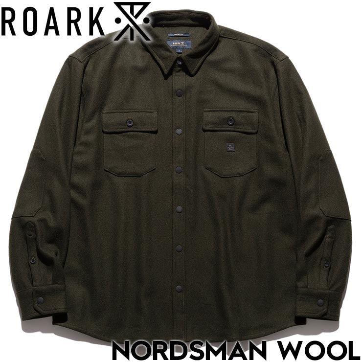 THE ROARK REVIVAL ロアークリバイバル NORDSMAN WOOL 長袖シャツ ウールシャツ RLWJ1070-ARM 日本代理店正規品