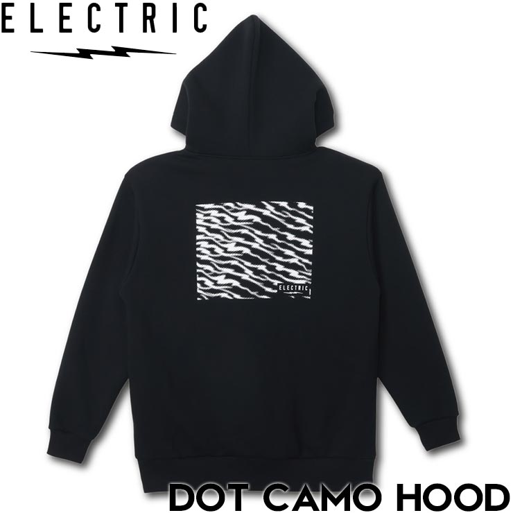ELECTRIC エレクトリック DOT CAMO HOOD プルオーバーパーカー フーディ E25FU06 BLACK 日本代理店正規品