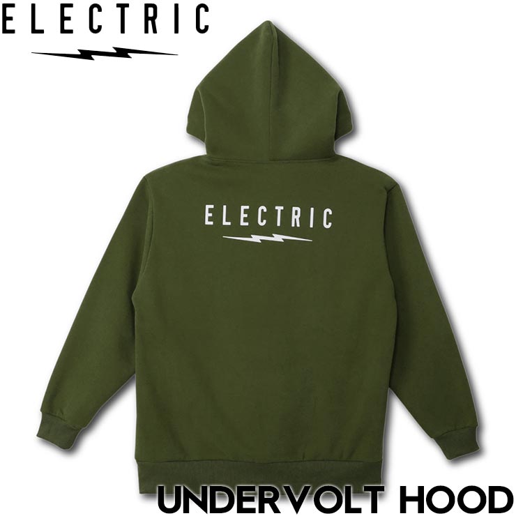 ELECTRIC エレクトリック UNDERVOLT HOOD プルオーバーパーカー フーディ E25FU07 OLIVE 日本代理店正規品