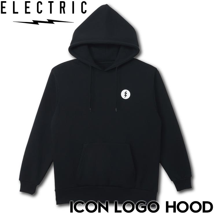 ELECTRICのフーディ 「 ICON LOGO HOOD 」 E25FU08 シンプルなボルトロゴのプリント。 背面にも小さなロゴプリント。 裏地は起毛素材。 カラー：BLACK 素材：60% COTTON / 40% POLYESTER サイズ( 着丈 / 身幅 / 肩幅 / 袖丈 ※約cm) M : ( 69 / 57 / 52 / 60 ) L : ( 72 / 59 / 56 / 62 ) XL : ( 74 / 62 / 58 / 64 ) ※身長170cm / 65kgのスタッフが着て「 M 」サイズでぴったりです。 サイズに関しては個々の感覚や好みもありますので、ご参考程度にお考え下さいませ。 ※お使いのモニターや機種によって、色の見え方が掲載の写真と異なる場合がございます。 ※ブランドまたはアイテムにより、表記のサイズに若干の差がある場合がございます。 ※販売価格は入荷の時期によって変動する場合があります。予めご了承下さいませ。 ※店頭や他サイトでも販売しておりますので、随時在庫が変動しております。 ご注文が確定しても、タイミングによっては商品がご用意出来ない場合がございます。 メーカー取り寄せになる場合がございますので、お急ぎの場合、お届けご希望日がある場合は、 お手数ですがメール、お電話にてお問い合わせ下さいませ。 ご注文後にやむを得ずキャンセルをされる場合は30分以内にキャンセル手続き、または当店にご連絡をお願い申し上げます。 30分を経過しますと発送の手続きが進む為、取り消しの手数料等が発生する場合がございます。何卒ご了承下さいませ。 #ELECTRIC #エレクトリック #PARKER #HOODIE #CAMP #OUTDOOR #GOOUT #パーカー #フーディ #フリース #ロングスリーブ #トップス #キャンプ #アウトドア #フェス #ゴーアウト #メンズ #レディース #サーフブランド #サーフィン #スノーボード #スノーボーダー #海 #ビーチ #ヨガ #ゴルフ #フィットネス #レジャー #旅行 #登山 #トレッキング #ソロキャンプ #ソロキャン #SURF #SKATE #CALIRORNIA