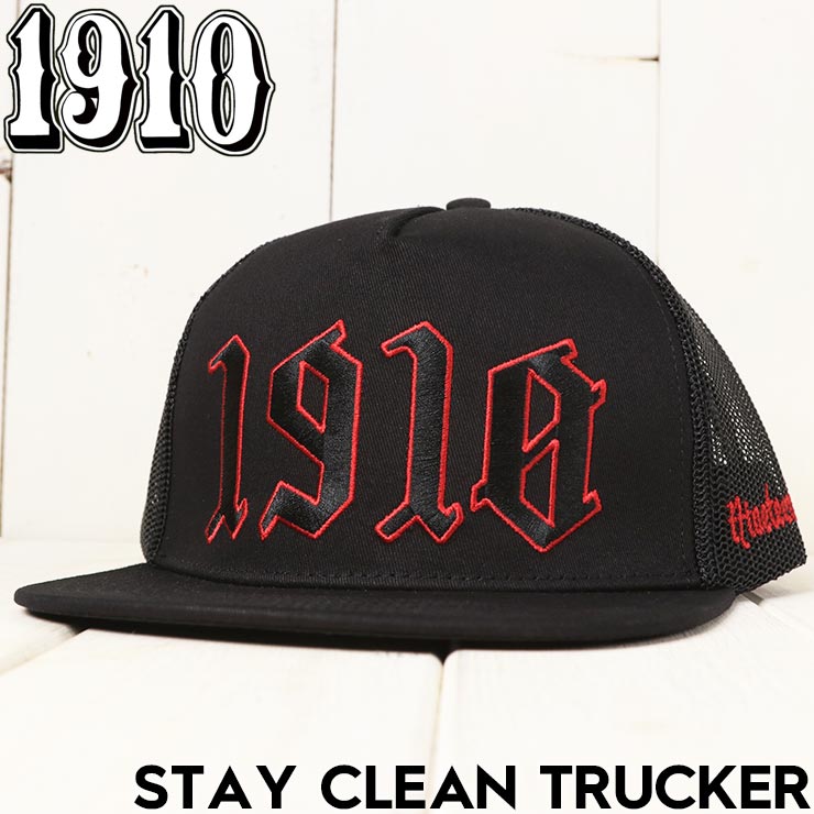 1910 ナインティーンテン STAY CLEAN TRUCKER HAT メッシュキャップ 帽子 日本代理店正規品