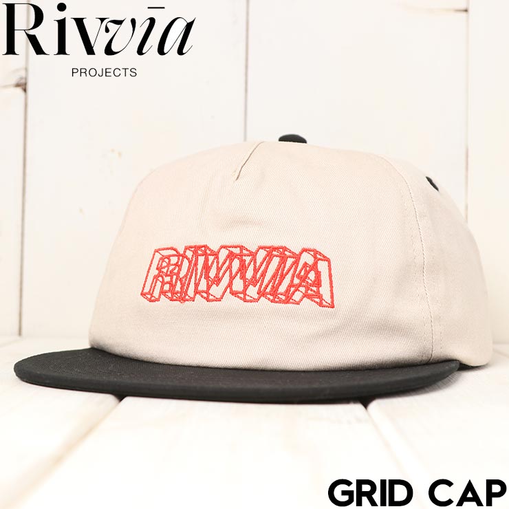 Rakuten - 【楽天スーパーセール 対象商品】 Rivvia PROJECTS リヴィアプロジェクツ GRID CAP ストラップバックキャップ 帽子 RHW-25421 日本代理店正規品