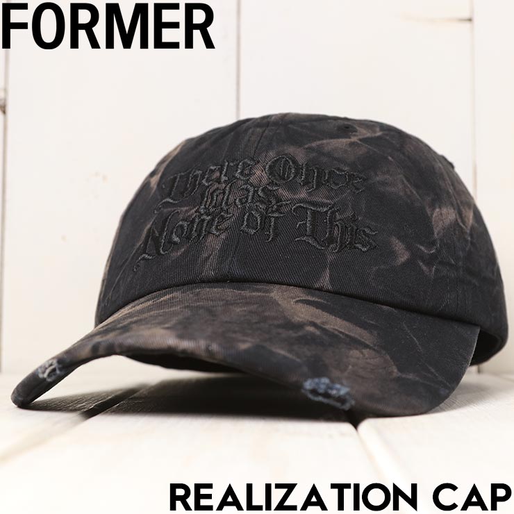 FORMER フォーマー REALIZATION CAP ストラップバックキャップ 帽子 FHW-25408 ACID BLACK 25HO 日本代理店正規品