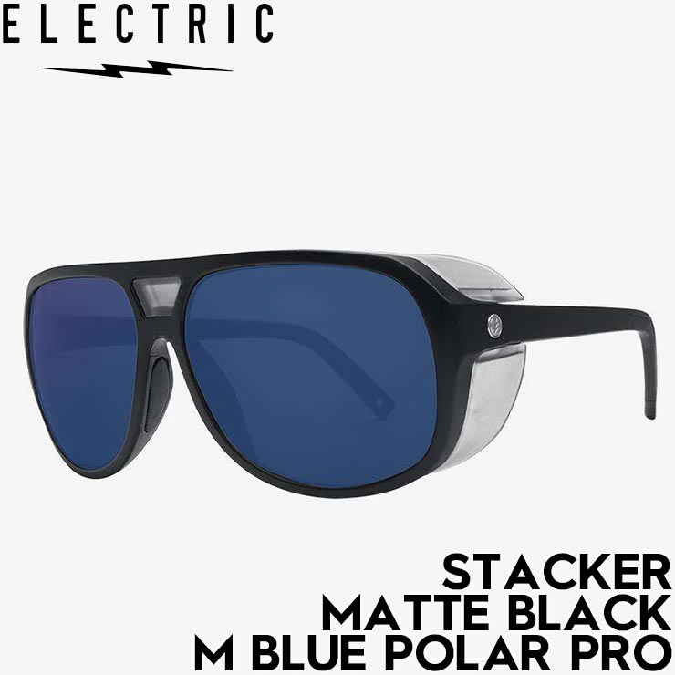 ELECTRIC エレクトリック STACKER STACKER - MATTE BLACK / M BLUE POLAR PRO サングラス マットブラック / M ブルーポーラー PRO 偏光レンズ メンズ レディース 日本代理店正規品