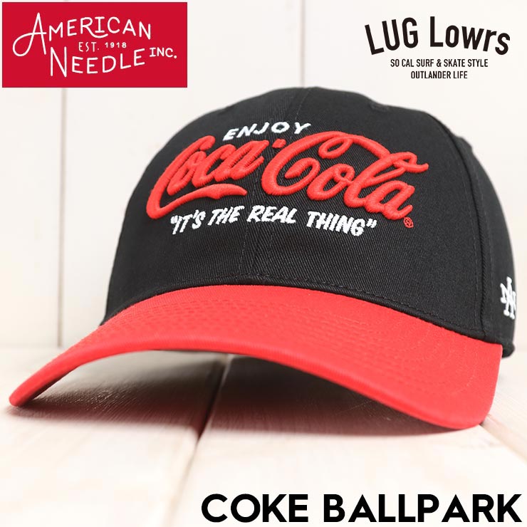 Rakuten - AMERICAN NEEDLE アメリカンニードル COKE Ballpark Coca-Cola コラボ ストラップバックキャップ 帽子 SMU674AC-COKE 日本代理店正規品