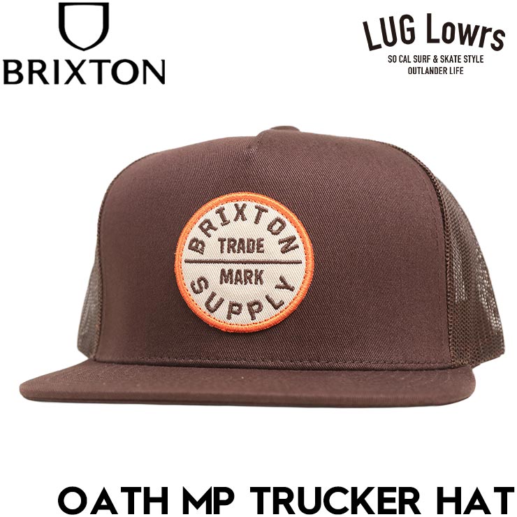 Rakuten - BRIXTON ブリクストン OATH MP TRUCKER HAT スナップバック メッシュキャップ 帽子 メンズ レディース 11627 CHCCH 26SP 日本代理店正規品