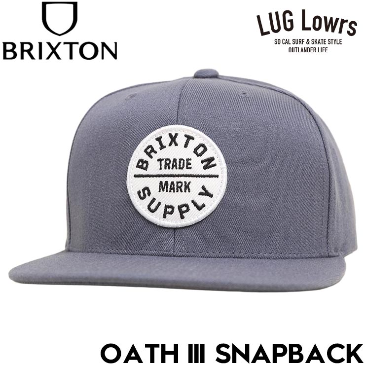 Rakuten - BRIXTON ブリクストン OATH III SNAPBACK スナップバックキャップ 帽子 メンズ レディース 10777 FTRGY 26SP 日本代理店正規品