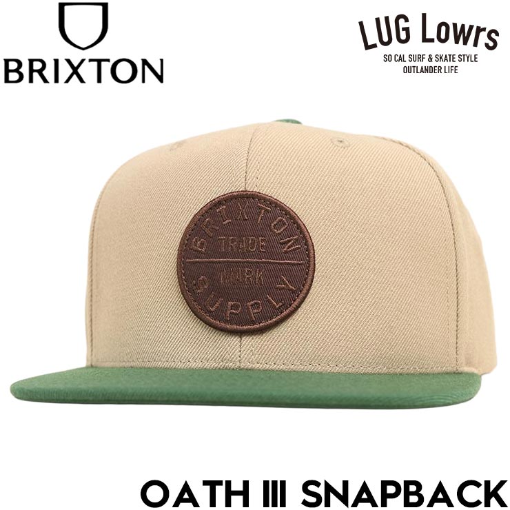Rakuten - BRIXTON ブリクストン OATH III SNAPBACK スナップバックキャップ 帽子 メンズ レディース 10777 KHKPG 26SP 日本代理店正規品