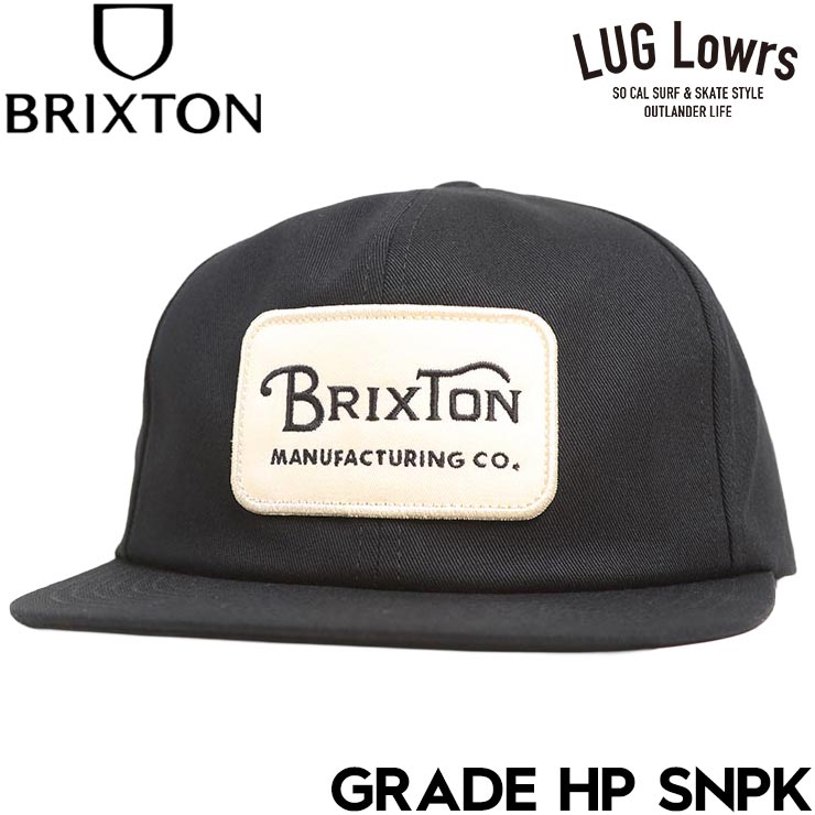 Rakuten - BRIXTON ブリクストン GRADE HP SNPK スナップバックキャップ 帽子 メンズ レディース 11697 BKOFF 26SP 日本代理店正規品