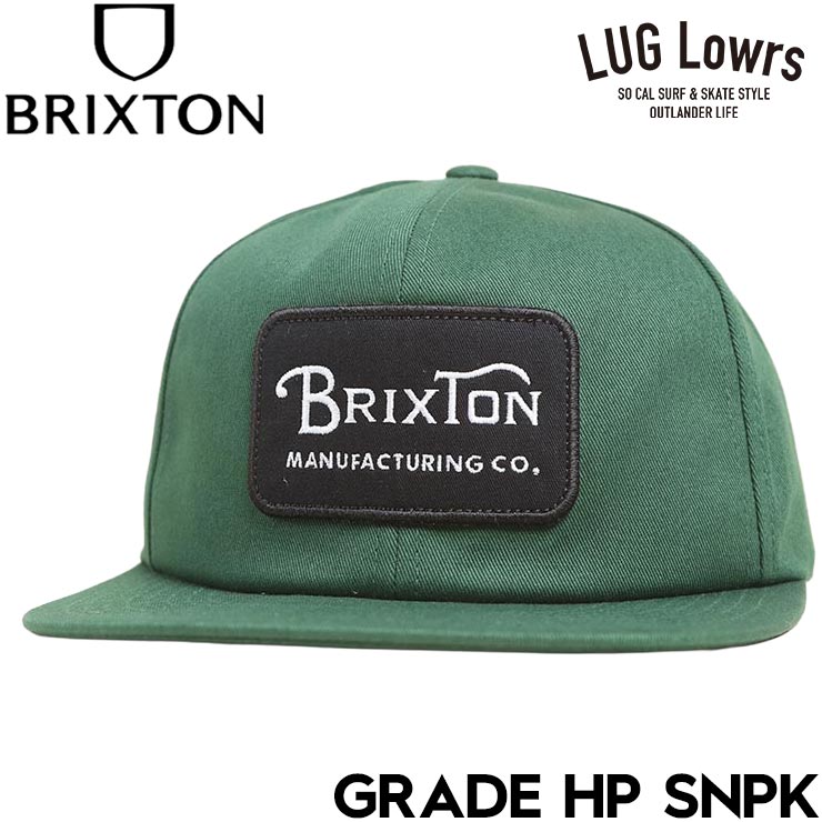 Rakuten - BRIXTON ブリクストン GRADE HP SNPK スナップバックキャップ 帽子 メンズ レディース 11697 PRMGR 26SP 日本代理店正規品