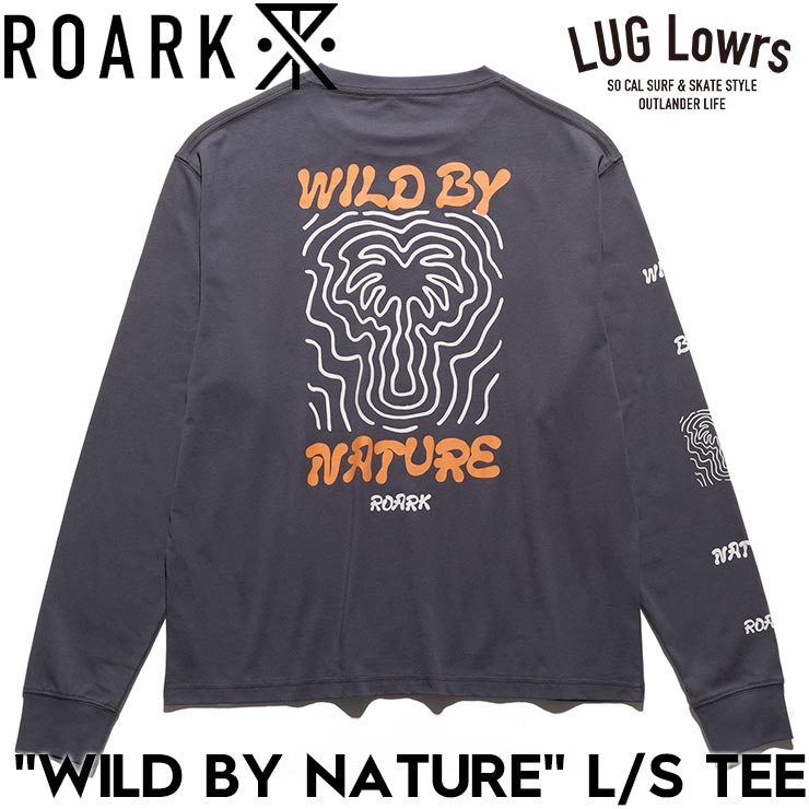乐天商城 - ROARK ロアーク WILD BY NATURE L/S TEE 長袖Tシャツ ロンT メンズ レディース コットン100% RLTJ1201-FSB 日本代理店正規品