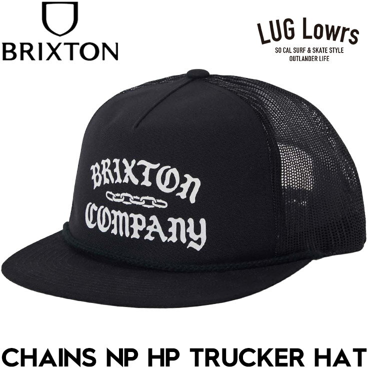 乐天商城 - BRIXTON ブリクストン CHAINS NP HP TRUCKER HAT スナップバック メッシュキャップ 帽子 メンズ レディース BKBLK 26SP 日本代理店正規品