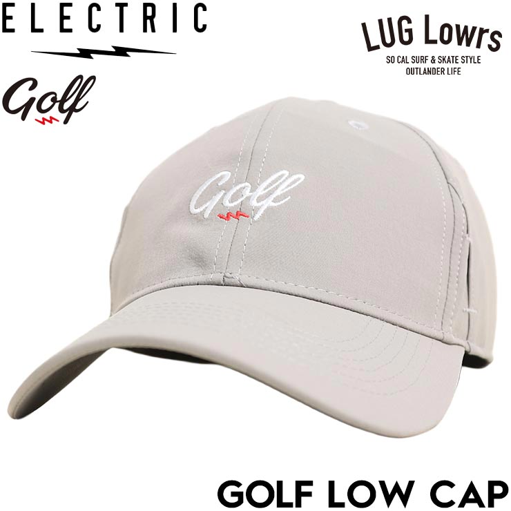 ELECTRIC GOLF エレクトリック ゴルフ ストラップキャップ ナイロンキャップ 帽子 GOLF LOW CAP - LIGHT GREY EG26SC01 日本代理店正規品