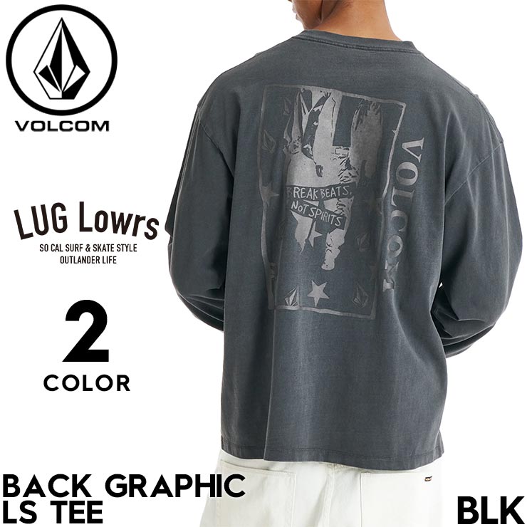 乐天商城 - VOLCOM ボルコム ヴォルコム BACK GRAPHIC LS TEE 長袖Tシャツ ロンT メンズ レディース コットン100% VLT261012 26SP 日本代理店正規品