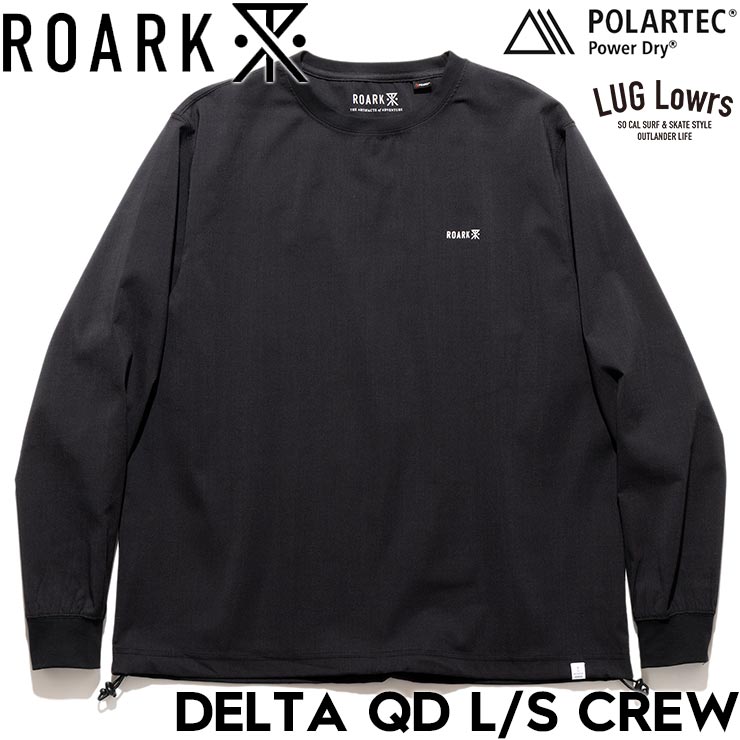 樂天商城 - ROARK ロアーク DELTA QD L/S CREW 長袖Tシャツ ロンT 接触冷感 吸汗速乾 メンズ レディース RTJPD1200-JBL 26SP 日本代理店正規品