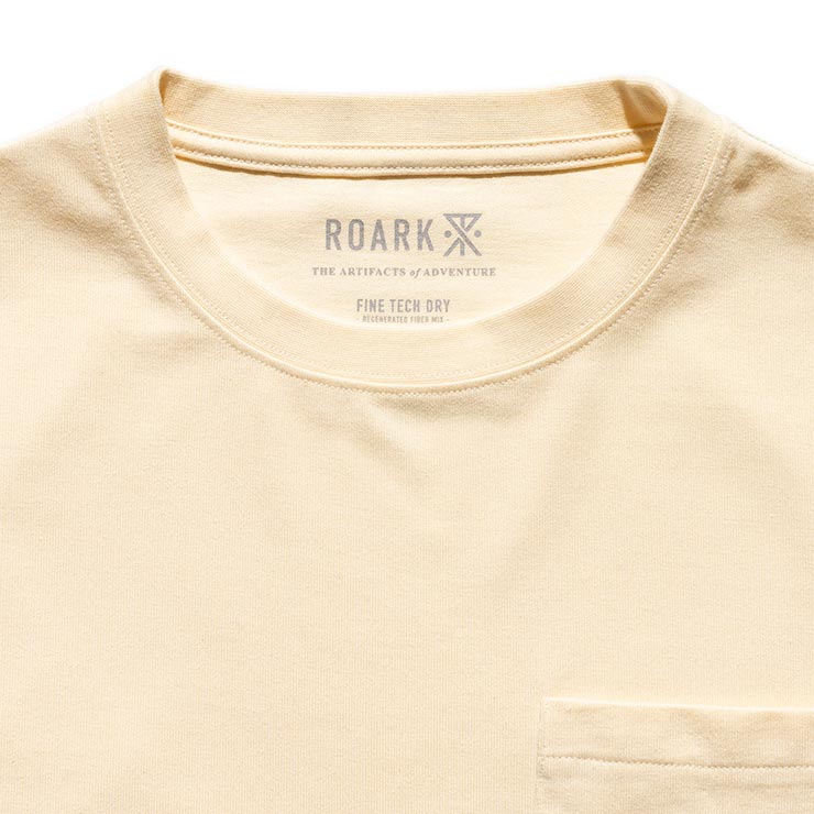 ROARK ロアーク メンズ Tシャツ 半袖 ポケットTシャツ ドライTシャツ 吸湿 消臭 LABEL POCKET FINE TECH DRY TEE RTJF1200-NAT 26SP 日本代理店正規品 3