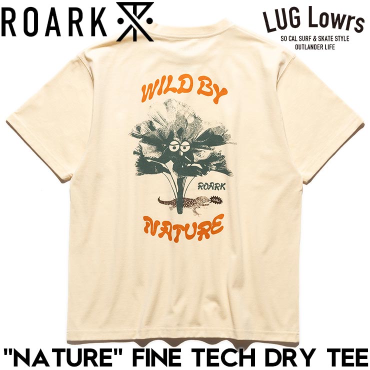 ROARK ロアーク メンズ Tシャツ 半袖 ドライTシャツ 吸湿 消臭 NATURE FINE TECH DRY TEE RTJF1202-NAT 26SP 日本代理店正規品
