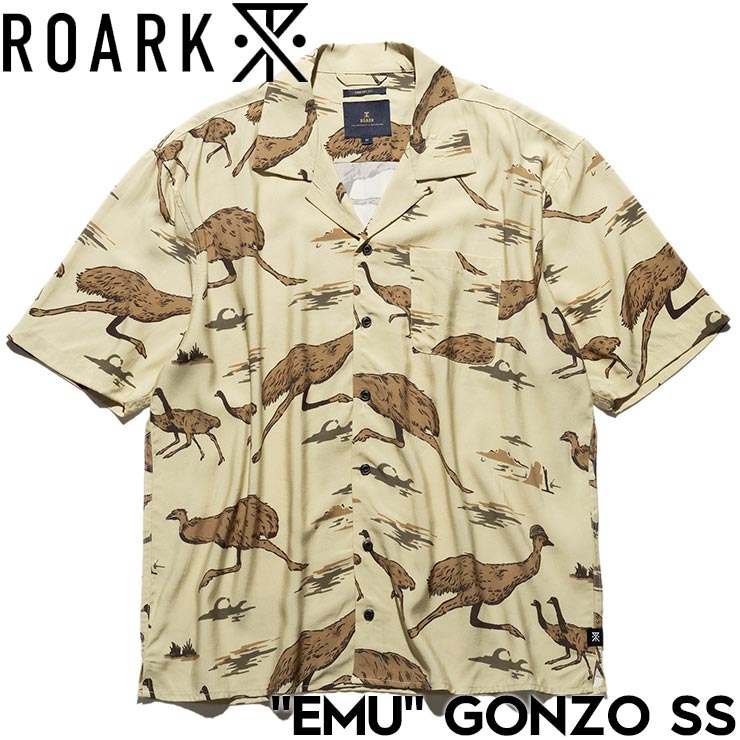 半袖シャツ THE ROARK REVIVAL ロアークリバイバル EMU GONZO SS RWJ1123-BOG 25SU 日本代理店正規品