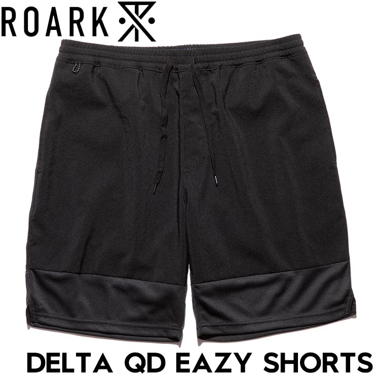 Rakuten - ROARK ロアーク ハーフパンツ ハイブリッドショーツ DELTA QD EAZY SHORTS RSJ1120-BLK 日本代理店正規品