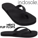 INDOSOLE インドソール サンダル ビーチサンダル トングサンダル Mens Flip Flops ESSNTLS BLK 日本代理店正規品