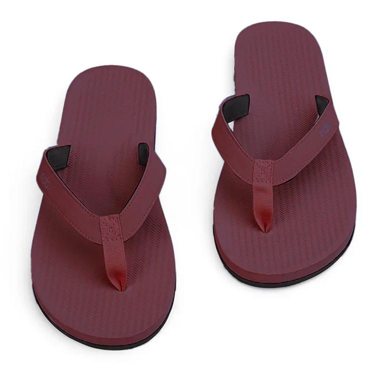 INDOSOLE ����ɥ����� ������� �ӡ���������� �ȥ󥰥������ Mens Flip Flops ESSNTLS BURGUNDY ��������Ź������