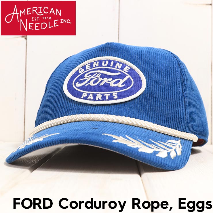 乐天商城 - AMERICAN NEEDLE アメリカンニードル FORD Corduroy Rope, Eggs ROY スナップバックキャップ 帽子 SMU724B-FORD 日本代理店正規品