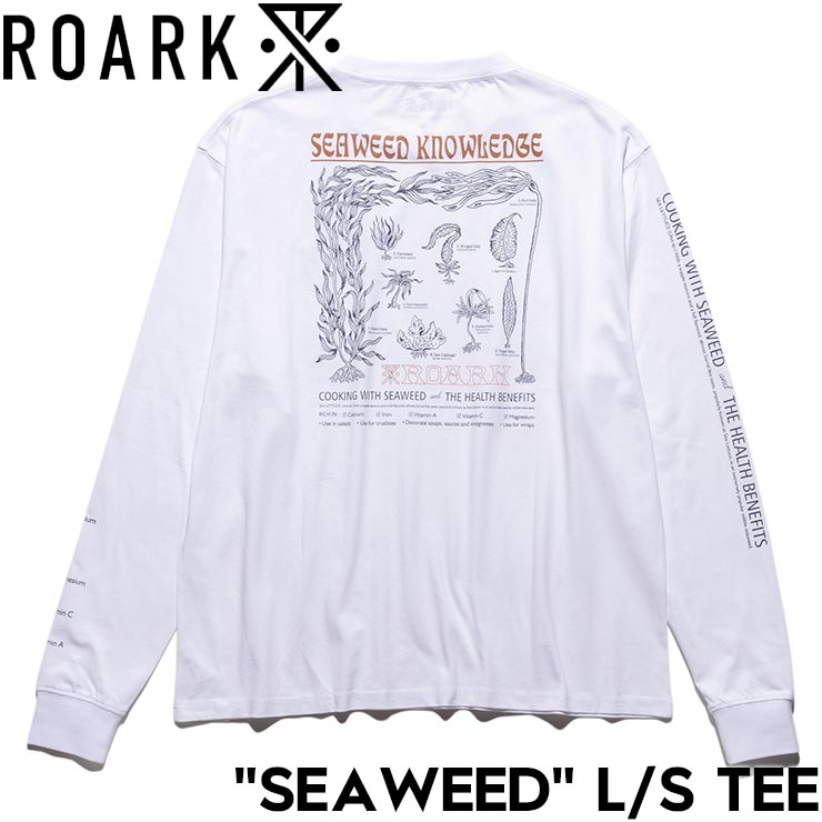 Rakuten - ROARK ロアーク SEAWEED L/S TEE 長袖Tシャツ ロンT メンズ レディース コットン100% RLTJ1151-WHT 日本代理店正規品