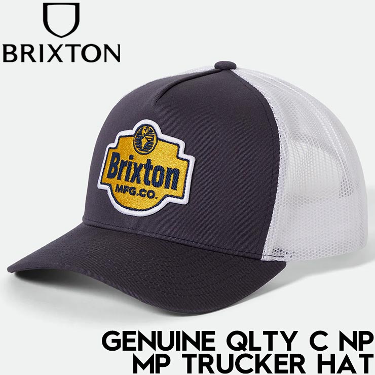Rakuten - BRIXTON ブリクストン GENUINE QLTY C NP MP TRUCKER HAT メッシュキャップ 帽子 11899 MOOD INDIGO/WHITE 25FW 日本代理店正規品