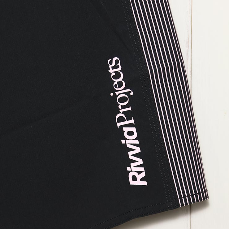 【クリアランスセール】 ボードショーツ 水着 Rivvia PROJECTS リヴィアプロジェクツ STEREO 18 TRUNK RBO-25125 BLACK PINK 日本代理店正規品