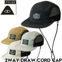 帽子 サーフキャップ ストラップ付き POLeR ポーラー 2WAY DRAW CORD SURF CAP 251MCV0029 日本代理店正規品
