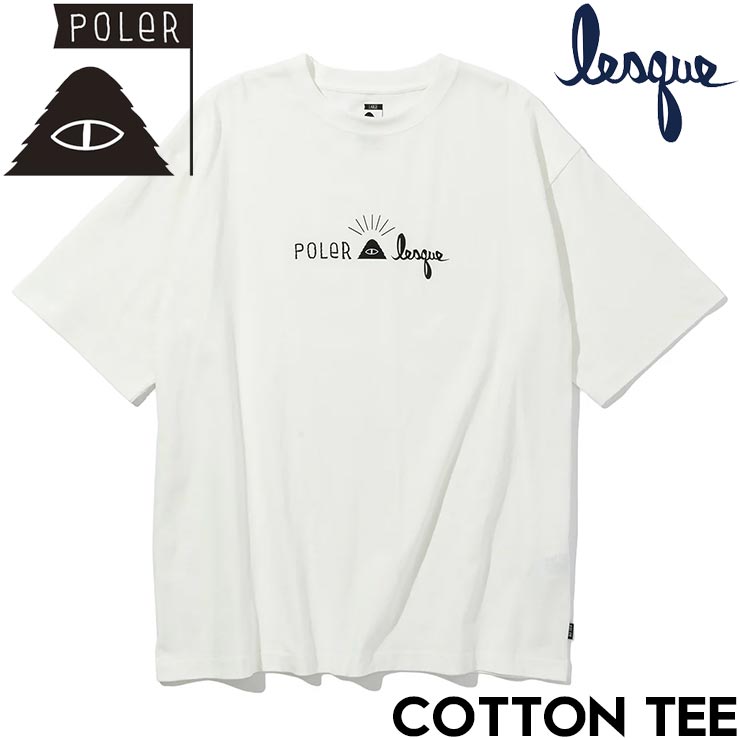 Rakuten - 半袖TEE Tシャツ POLeR × LESQUE ポーラー レスケコラボ COTTON TEE 251MCV0198 WHT 日本代理店正規品