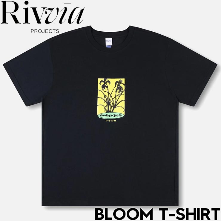 Rakuten - 【楽天スーパーセール 対象商品】 半袖Tシャツ Rivvia PROJECTS リヴィアプロジェクツ BLOOM T-SHIRT RTE-25215 BLACK 25SU 日本代理店正規品