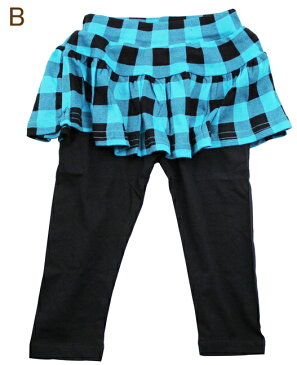 【あす楽対応】キッズ 女の子 スカッツ 10分丈 レギンス パンツ スカート付き スカッツ スパッツ キッズ 女の子 12柄 80 90 100 110 120cm 【クロネコDM便可】【子供服専門店 おしゃれ かわいい スカート キッズ 女の子 kids girls 入園 入学 入園入学 acefad】