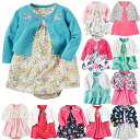  カーターズ Carter's カーディガン 半袖 ロンパース ワンピース 2点セット ベビー服 女の子 6m 9m 12m 18m 24m 服 アウトレット 綿100% カーディガン カバーオール 半袖