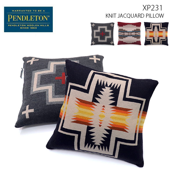 ペンドルトン/PENDLETON KNIT JACQUARD PILLOW XP231 ネイティブ柄 ピロー クッション チマヨ柄 ハーディング プレゼント ペンデルトン ウール枕 ソファー アウトドア おしゃれ 大きい【あす楽】【送料無料】