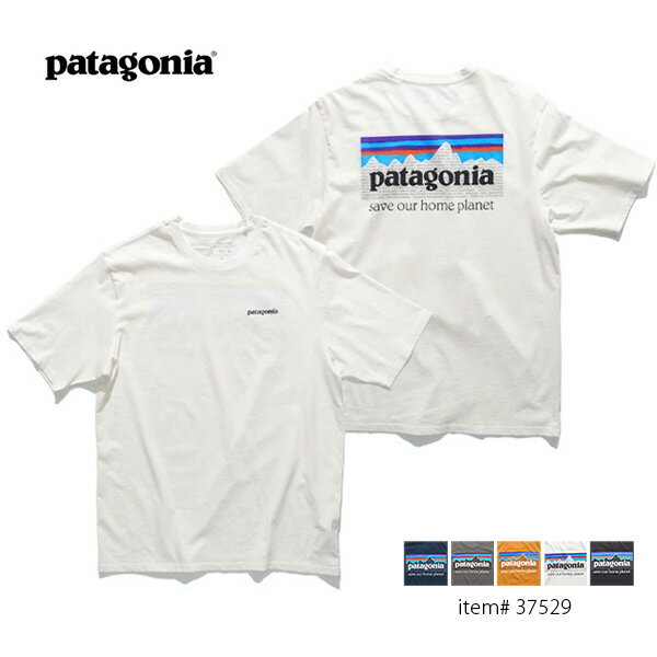 楽天LuLu Gardenパタゴニア/patagonia 37529 メンズ・P-6ミッション・オーガニック・Tシャツ Men's P-6 Mission Organic T-Shirt 半袖 ロゴT Tシャツ GREY グレー アウトドア 登山 レギュラー・フィット【ネコポス発送】