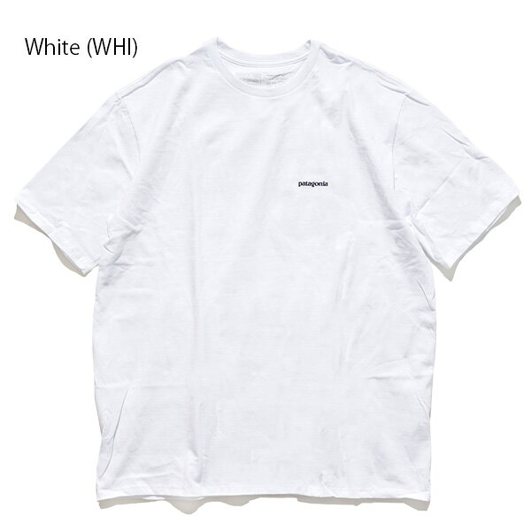 パタゴニア/patagonia 38504 Mens P-6 Logo Responsibill Tee T-Shirt メンズ P-6ロゴ レスポンシビリティー Tシャツ ロゴT WHITE BLACK ホワイト ブラック アウトドア 登山 レギュラー・フィット【ネコポス発送】