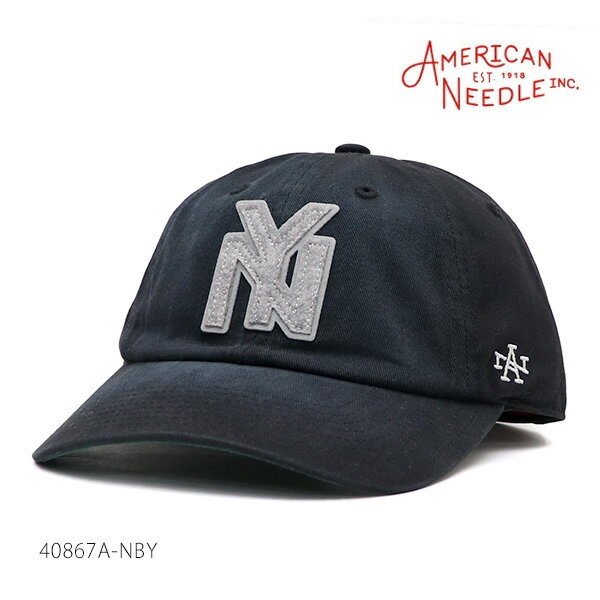 アメリカンニードル/AMERICAN NEEDLE 40867A-NBY LUTHER キャップ ニューヨーク・ブラックヤンキース New York Black Yankees ニグロリーグ 帽子 ユニセックス メンズ レディース BLACK